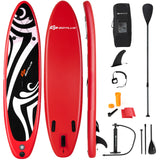 11' Inflatable Stand Up Paddle Board Surfboard With Bag Aluminum Paddle Pump