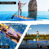 11' Inflatable Stand Up Paddle Board Sup Surfboard With Pump Aluminum Paddle