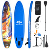  10.5' Inflatable Stand Up Paddle Board Sup Surfboard With Aluminum Paddle