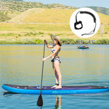 10.5' Inflatable Stand Up Paddle Board Surfboard With Bag Aluminum Paddle