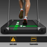 2.25 Horsepower 2 in 1 Folding Treadmill with  APP Speaker Remote Control