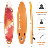 10.5' Inflatable Stand Up Paddle Board Surfboard With Aluminum Paddle Pump