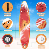 10.5' Inflatable Stand Up Paddle Board Surfboard With Aluminum Paddle Pump