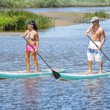 11' Inflatable Stand Up Paddle Board Surfboard With Aluminum Paddle Pump