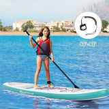 11' Inflatable Stand Up Paddle Board Surfboard With Aluminum Paddle Pump