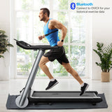 Folding Electric Treadmill Jogging Machine Bluetooth 10 Preset Programs