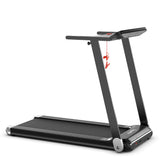 Folding Electric Treadmill Compact Walking Running Machine with APP Control Speaker