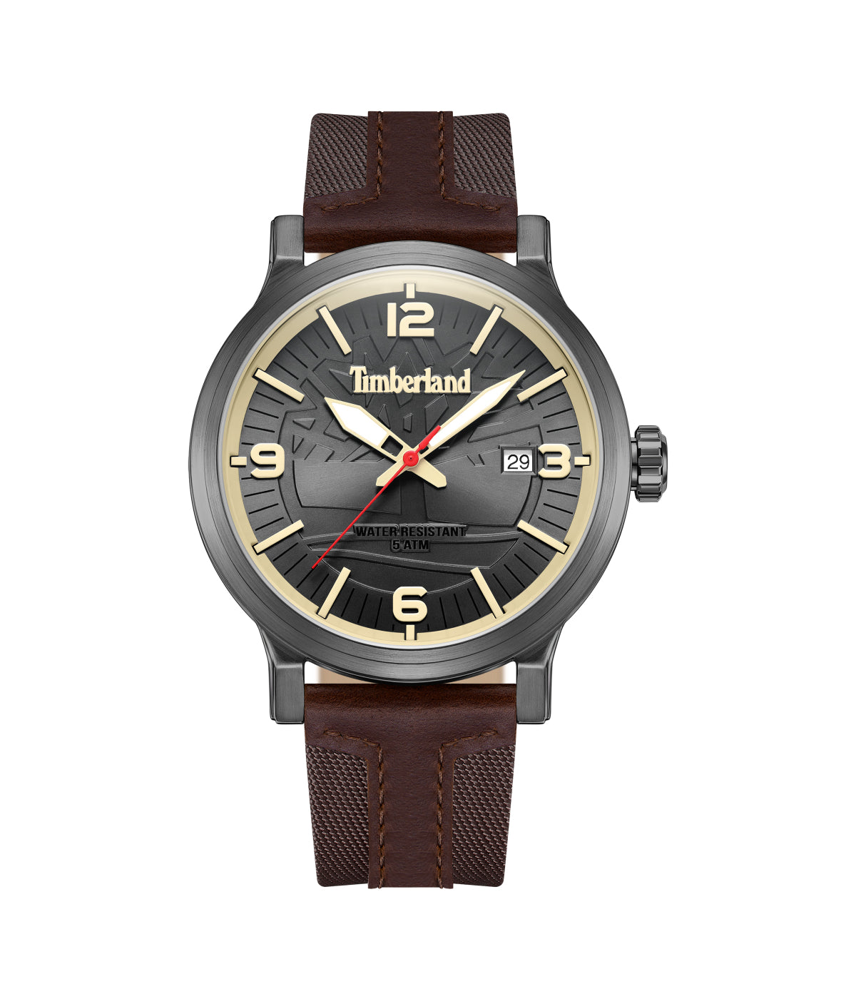 Timberland Westerly Three Hand Watch Brown Dark