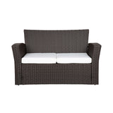 4-Piece Conversation Outdoor Patio Sofa Set with Cushions