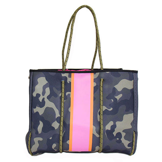 ELLA NEO TOTE GREEN CAMO