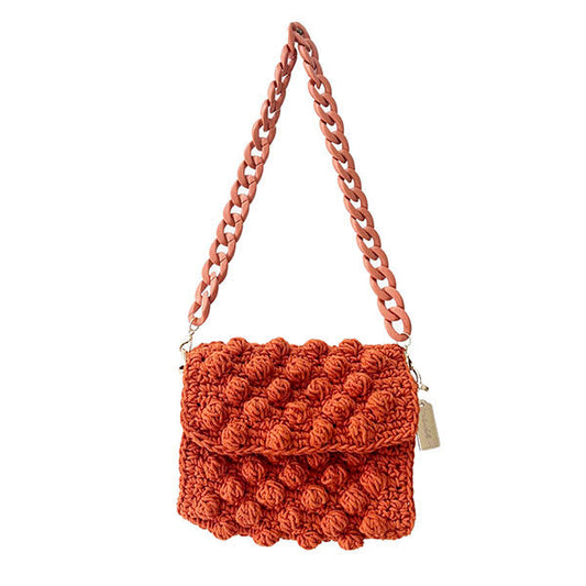 BUBBLE CROCHET BAG PUMPKIN