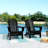 Outdoor Folding Adirondack Chair, Set of 2