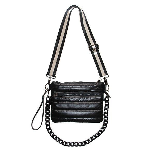 ALLIE PUFFER CROSSBODY BLACK