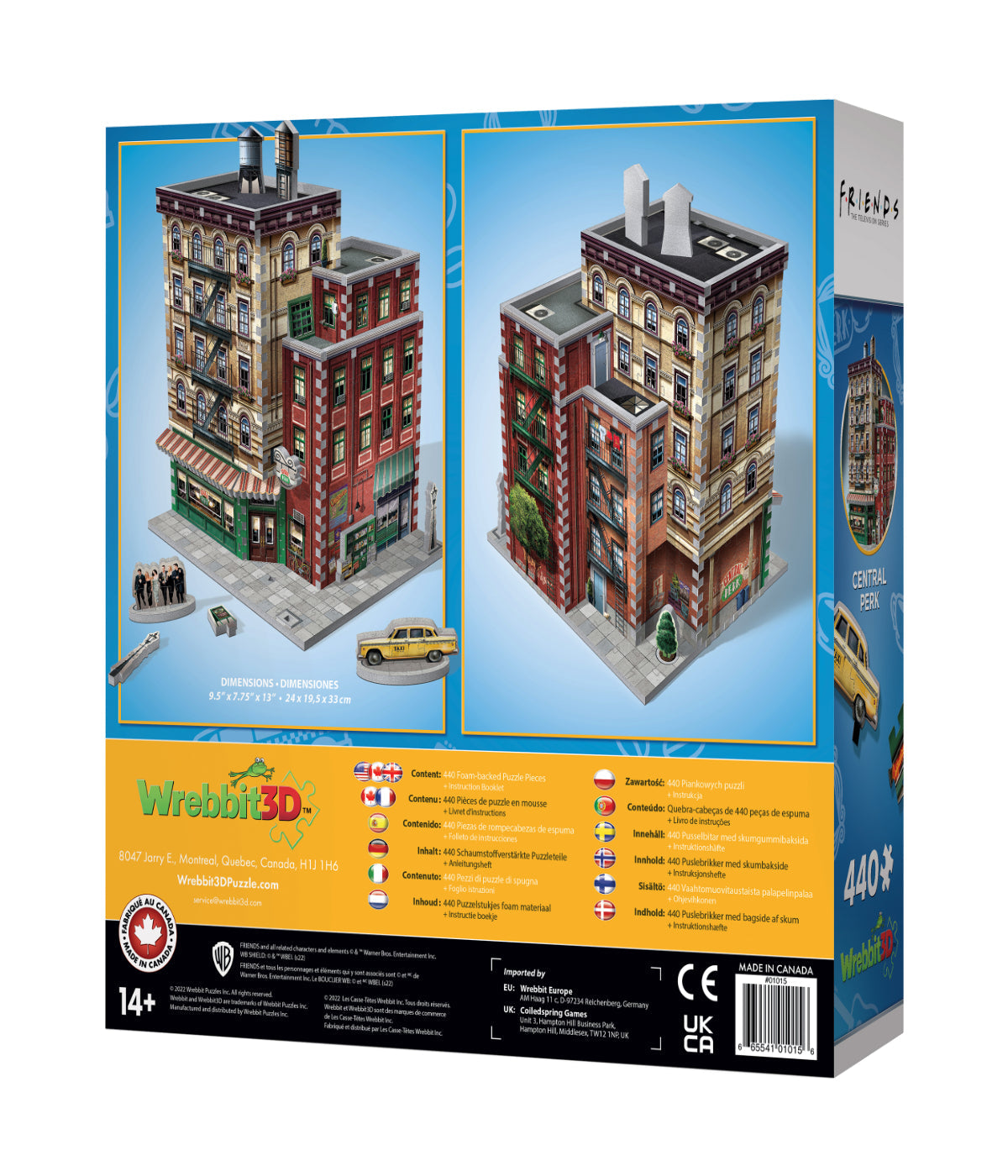 Friends - Central Perk 3D Jigsaw Puzzle: 440 Pcs Multi