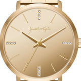 Crystal Bracelet Analog Watch Gold