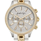 Crystal Dial-Bezel Analog Watch